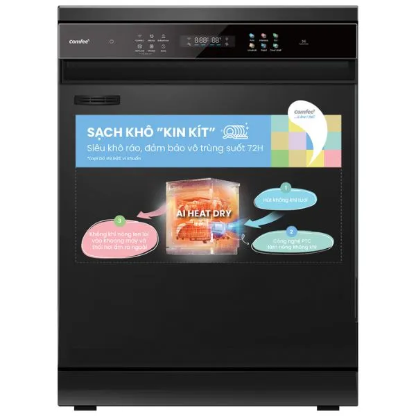 Máy rửa chén độc lập Comfee CDWEF1401HB-W-VN