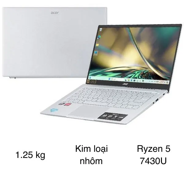 Acer Swift Go 14 41 R251 - NX.KG3SV.005 (R5 7430U, 16GB, 1TB, Full HD, Win11)