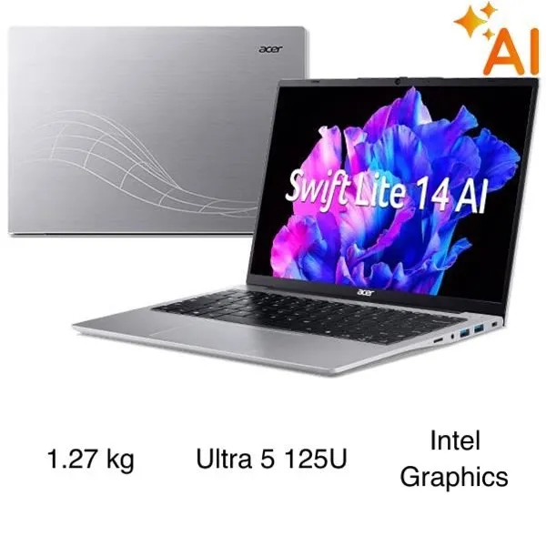 Acer Swift Lite 14 AI SFL14 51M 56HS - NX.J1HSV.002 (Ultra 5 125U, 16GB, 512GB, Full HD+, Win11)