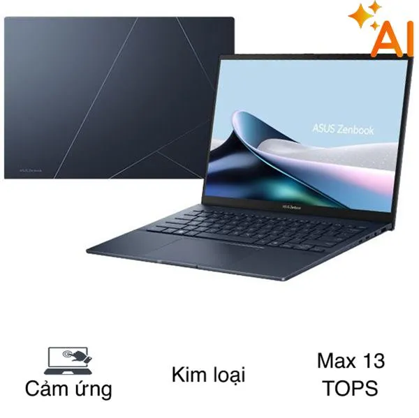 Asus Zenbook 14 UX3405CA - PZ204WS (Ultra 9 285H, 32GB, 1TB, 2.8K 120Hz, Cảm ứng, OfficeH24+365, Win11)