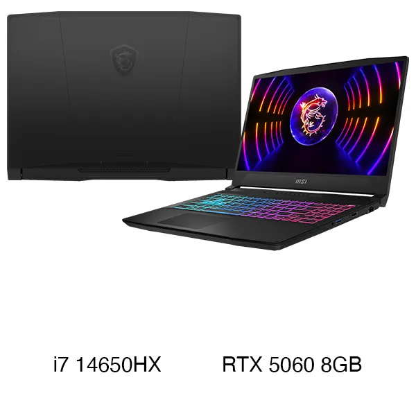 MSI Gaming Katana 15 HX B14WFK - 025VN (i7 14650HX, 16GB, 512GB, RTX5060 8GB, QHD 165Hz, Win11)