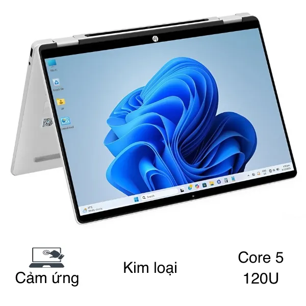 HP OmniBook 5 Flip 14 fp0057TU - BZ7Q6PA (Core 5 120U, 16GB, 512GB, WUXGA, Cảm ứng, OfficeH24, Win11)