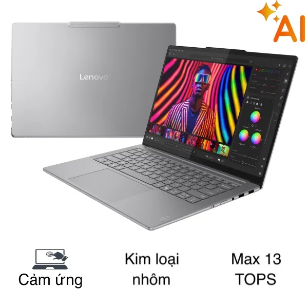 Lenovo Yoga Pro 7 14IAH10 - 83KF002BVN (Ultra 9 285H, 32GB, 1TB, 3K OLED 120Hz, Cảm ứng, OfficeH24+365, Win11)