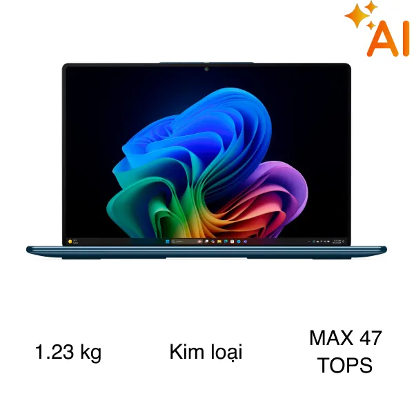 Lenovo Yoga Slim 9 14ILL10 - 83CX002UVN (Ultra 7 258V, 32GB, 1TB, 4K OLED 120Hz, Cảm ứng, OfficeH24+365, Win11)
