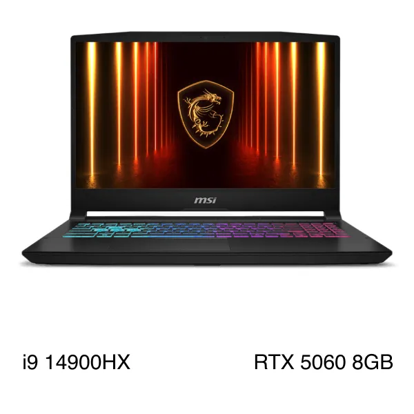 MSI Gaming Katana 15 HX B14WFK - 294VN (i9 14900HX, 16GB, 512GB, RTX 5060 8GB, QHD, 165Hz, Win11)