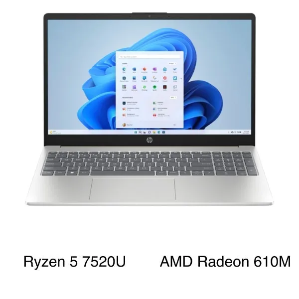 HP 15 fc0023AU - D0BH1PA (R5 7520U, 16GB, 512GB, Full HD, Win11)