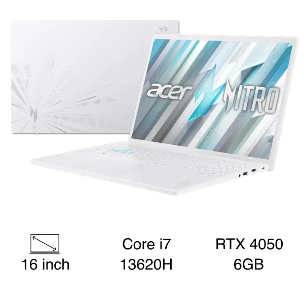 Acer Nitro Lite NL16-71G-71FN - NH.D5ASV.003 (i7 13620H, 16GB, 512GB, RTX 4050 6GB, FHD+ 180Hz, Win11)