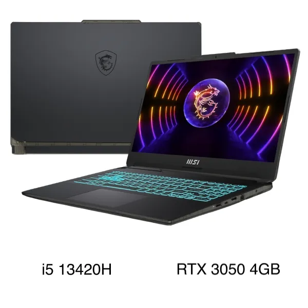 MSI Gaming Cyborg 15 A13UC - 2088VN (i5 13420H, 16GB, 512GB, RTX 3050 4GB, Full HD 144Hz, Win11)