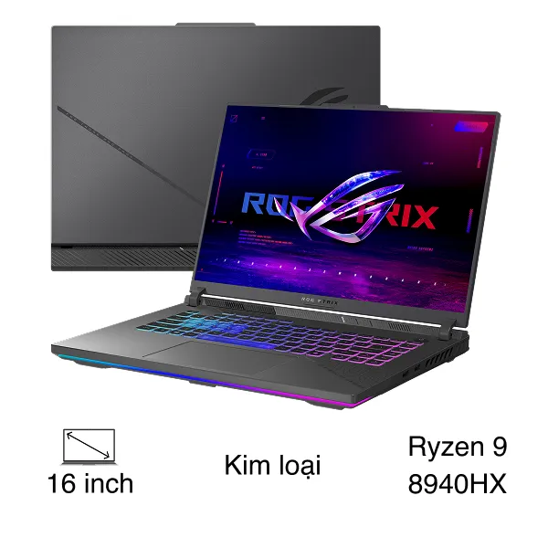 Asus Gaming ROG Strix G16 G614PR - TS103W (R9 8940HX, 16GB, 512GB, RTX 5070Ti 12GB, WQXGA 300Hz, Win11)