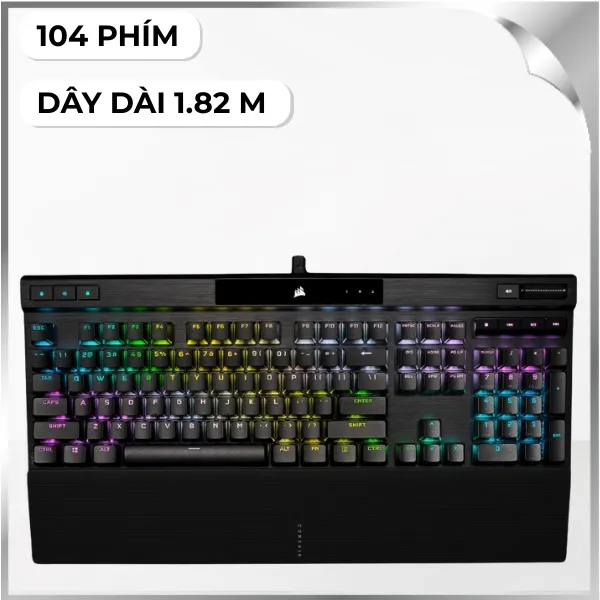 Bàn Phím Cơ Có Dây Gaming Corsair K70 PRO BLK-MX SPEED-RGB/CH-9109414-NA
