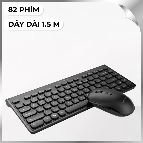 Bộ Bàn Phím Chuột Không Dây MicroPack KM-228W