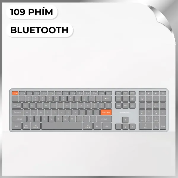 Bàn Phím Bluetooth MicroPack K-310W - Cam
