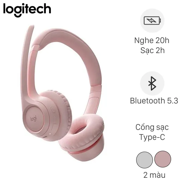 Tai nghe Bluetooth Chụp Tai Logitech Zone 300