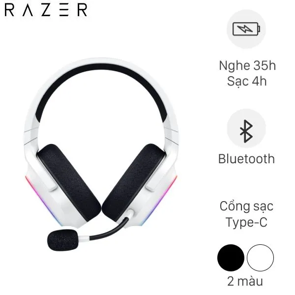 Tai nghe Bluetooth Chụp Tai Gaming Razer Barracuda X Chroma