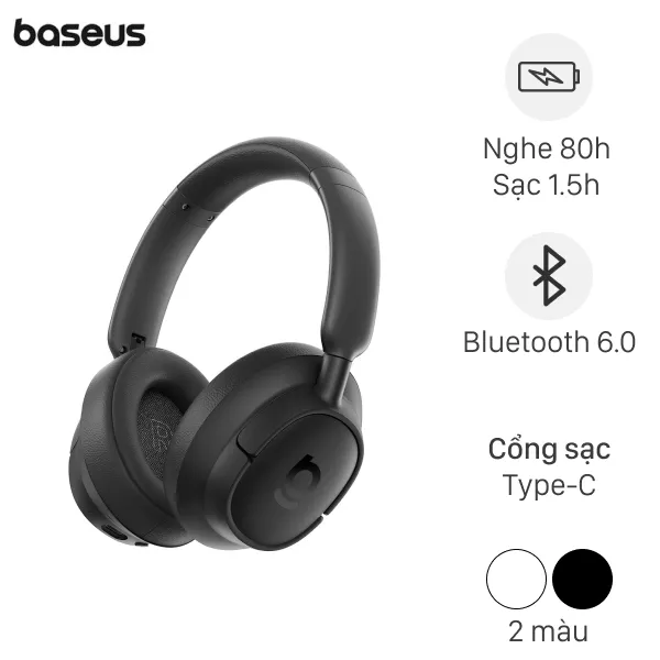 Tai nghe Bluetooth Chụp Tai Baseus Bass BH1