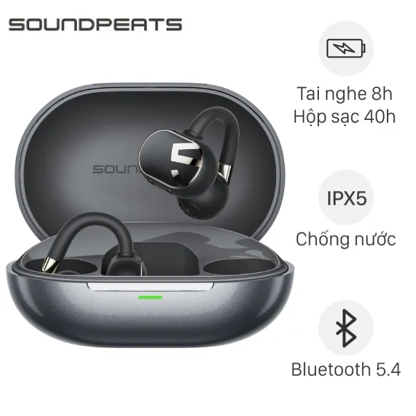 Tai nghe Bluetooth Open-Ear OWS SoundPeats Clip 1