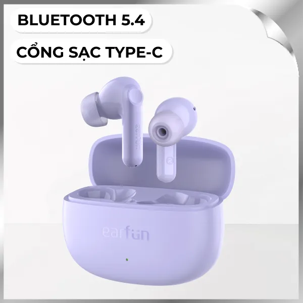 Tai nghe Bluetooth True Wireless Earfun Air Life - Tím