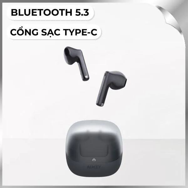Tai nghe Bluetooth True Wireless Aukey EP-M4 TWS - Xám
