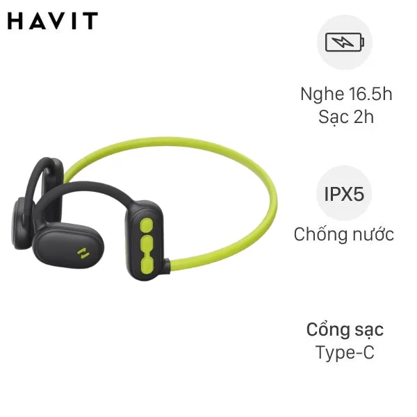 Tai nghe Bluetooth Open-Ear OWS truyền khí Havit Freego Pro