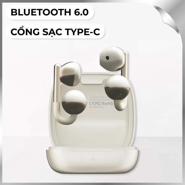 Tai nghe Bluetooth True Wireless Kieslect Ora Earring Pods - Vàng