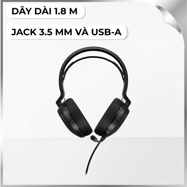 Tai nghe Chụp Tai Gaming Corsair HS35 Surround V2 Carbon/CA-9011386-AP