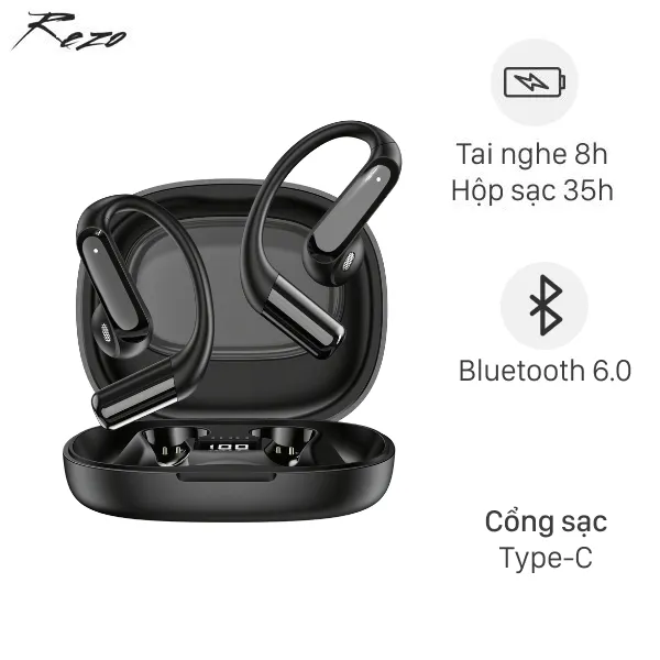 Tai nghe Bluetooth Open-Ear OWS Rezo PulseGo 2