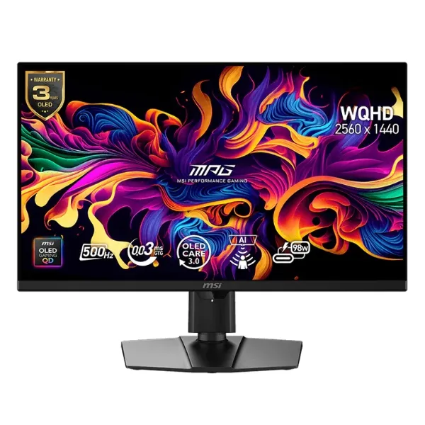 Màn hình Gaming MSI MPG 271QR QD-OLED X50 (26.5 inch WQHD, QD-OLED, 500Hz, 0.03ms)
