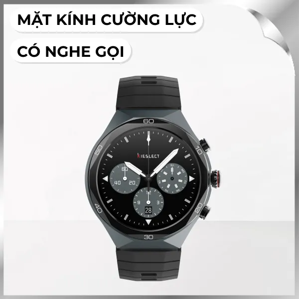 Kieslect Calling Watch Elite 2 48.6 mm dây silicone Đen