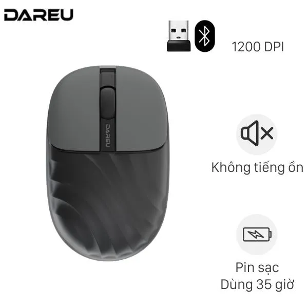 Chuột sạc Bluetooth Silent DareU LM135D