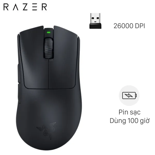 Chuột sạc Không dây Gaming Razer DeathAdder V3 HyperSpeed