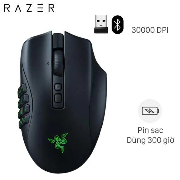 Chuột sạc Bluetooth Gaming Razer Naga V2 Pro