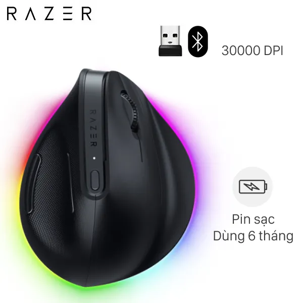 Chuột Bluetooth Gaming Razer Pro Click V2 Vertical