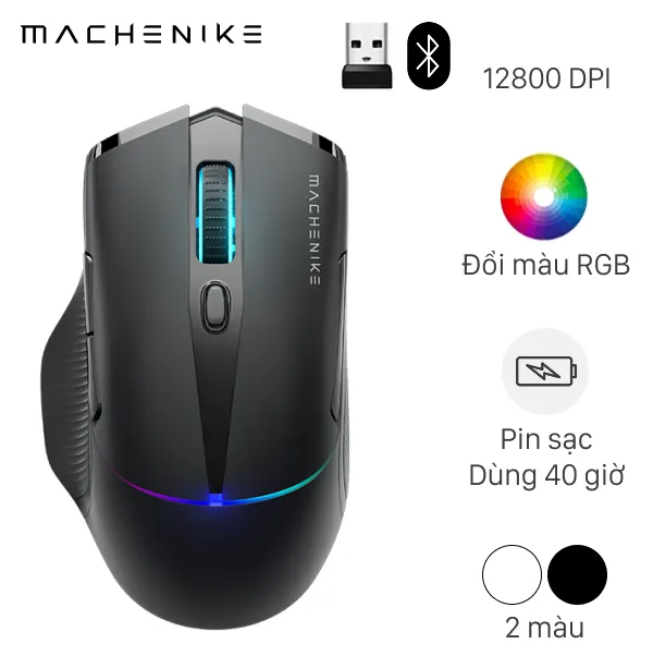 Chuột sạc Bluetooth Gaming Machenike L8 Pro Tri-Mode 8K