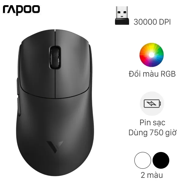 Chuột sạc Không dây Gaming Rapoo VT0 Max