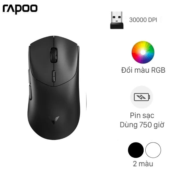 Chuột sạc Không dây Gaming Rapoo VT7 Max