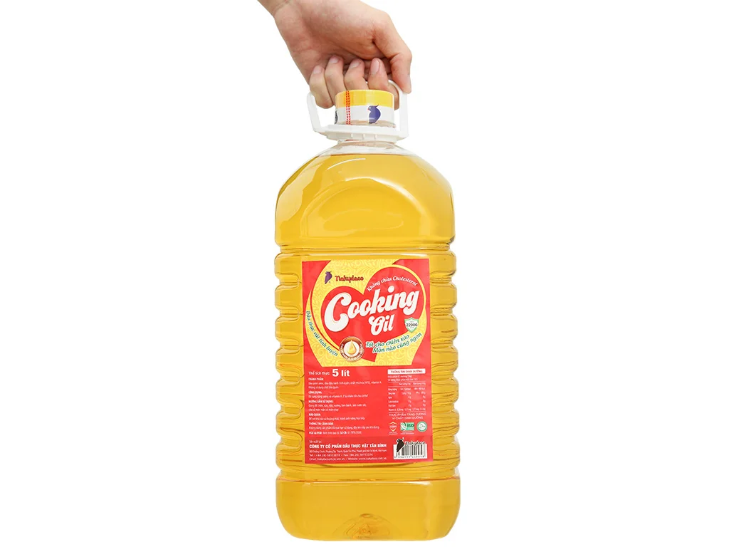 Dầu thực vật Cooking Oil Nutri Plus Nakydaco can 5 lít 11