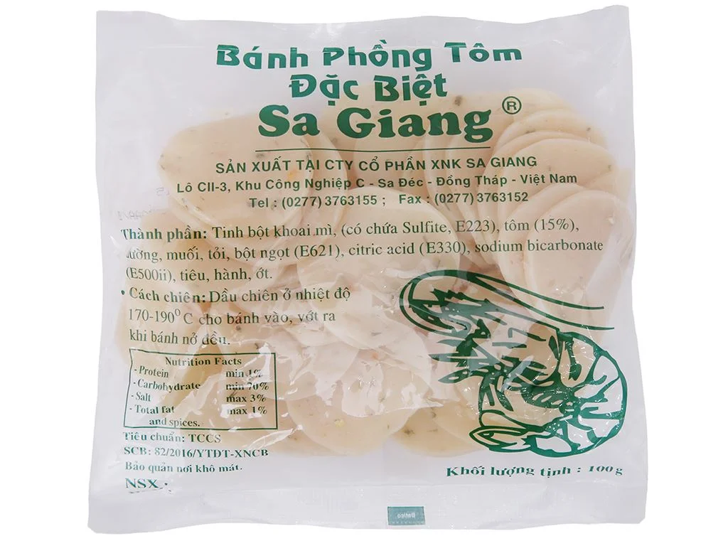 Bánh phồng tôm đặc biệt Phồng tôm nhỏ Sa Giang gói 100g 1