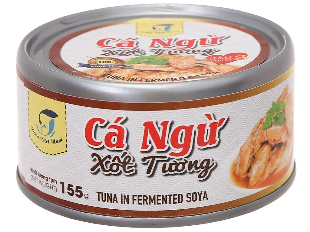 Cá ngừ xốt tương Tuna Việt Nam hộp 155g 3