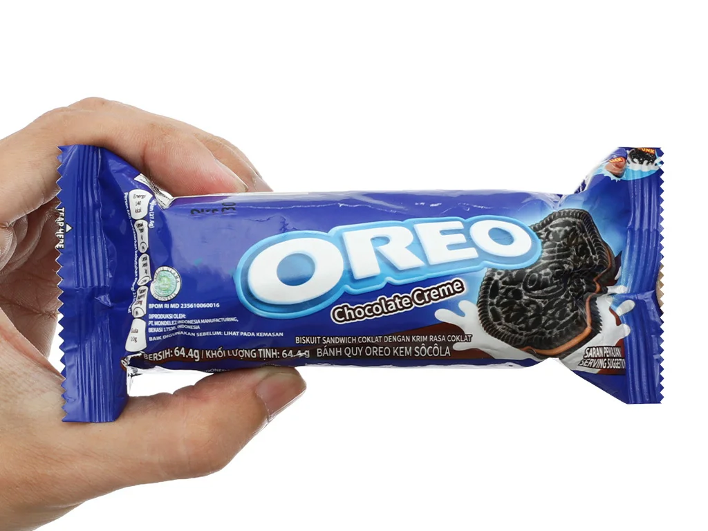 Bánh quy kem socola Oreo gói 64.4g 14