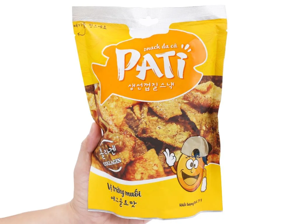 Snack da cá vị trứng muối Pati 50g giá tốt tại Bách hoá XANH
