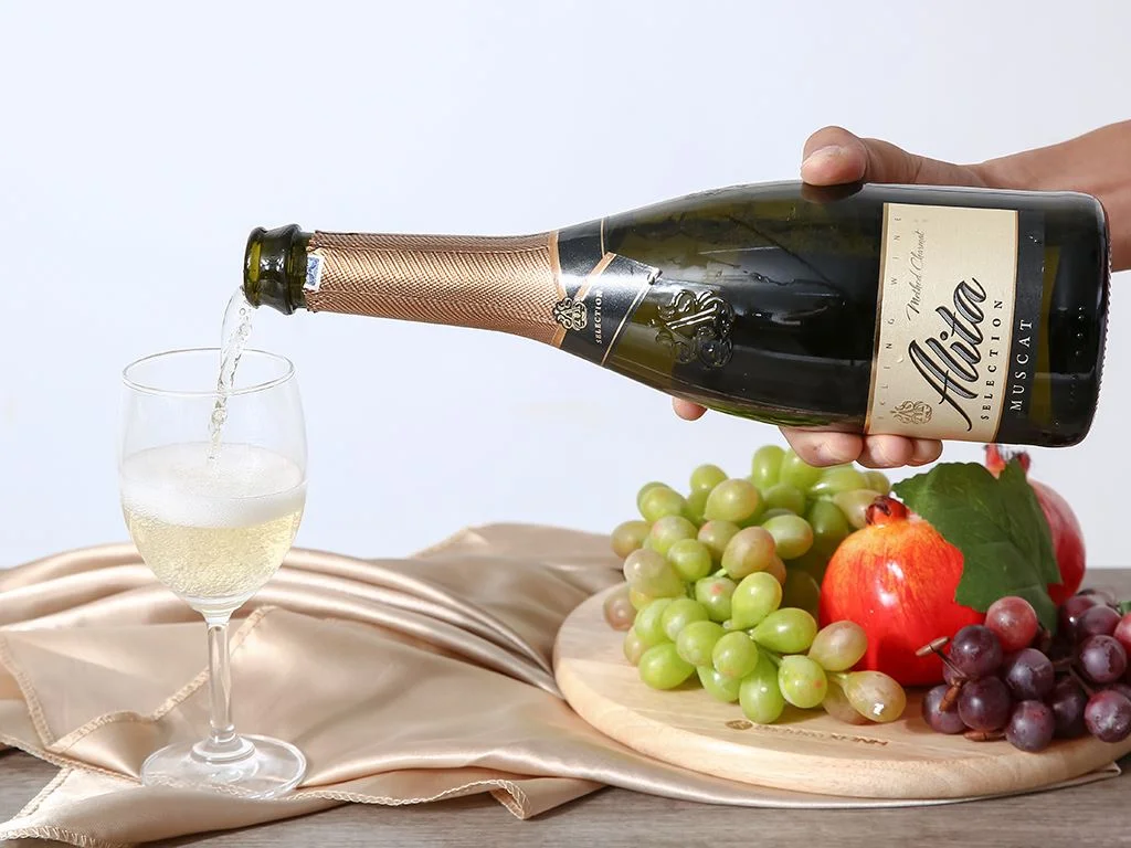 Rượu vang Alita Selection Muscat Sparkling vị nho 11% chai 750ml 8