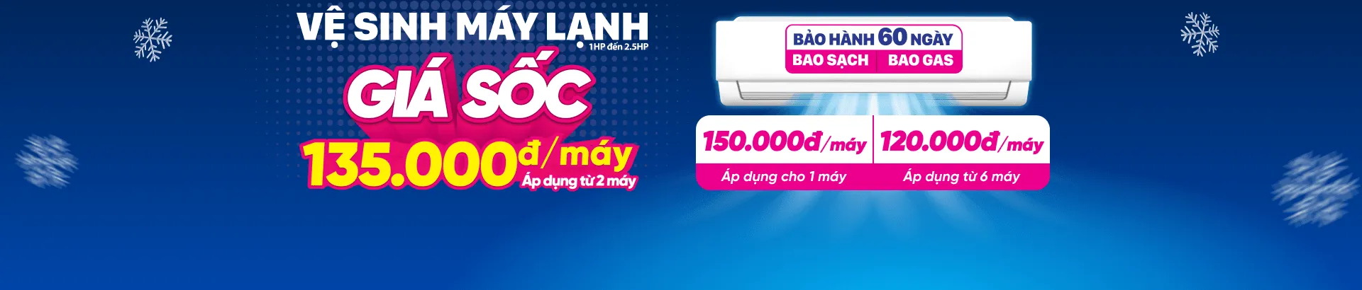 Vệ sinh máy lạnh banner